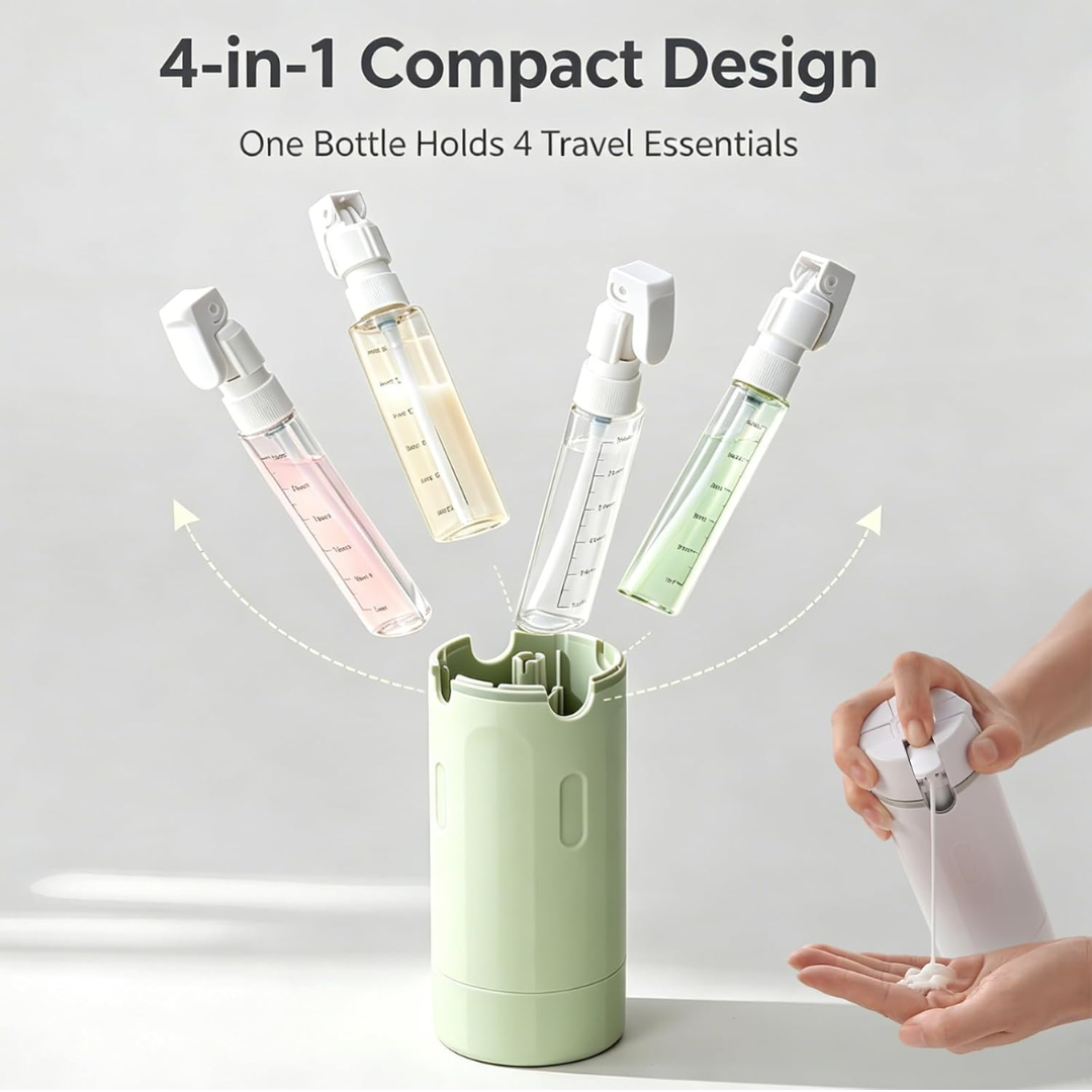 4-in-1 Travel Essentials Dispenser