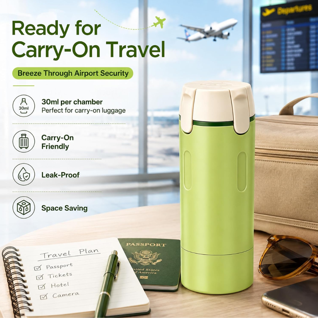 4-in-1 Travel Essentials Dispenser